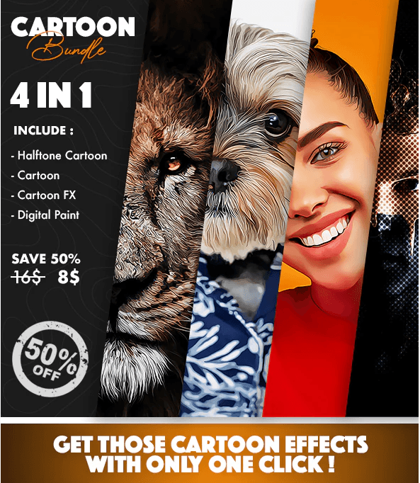 [Graphicriver] 4 in 1 Cartoon Bundle Photoshop Act_0.png